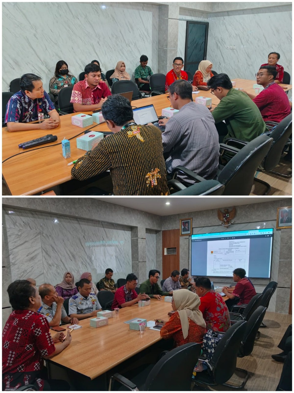 Rapat Koordinasi Analisa Kebutuhan Sistem SKRD di Diskominfo